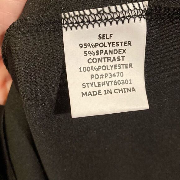 See Through Sequins Long  Sleeve Black Top - Picture 9 of 9